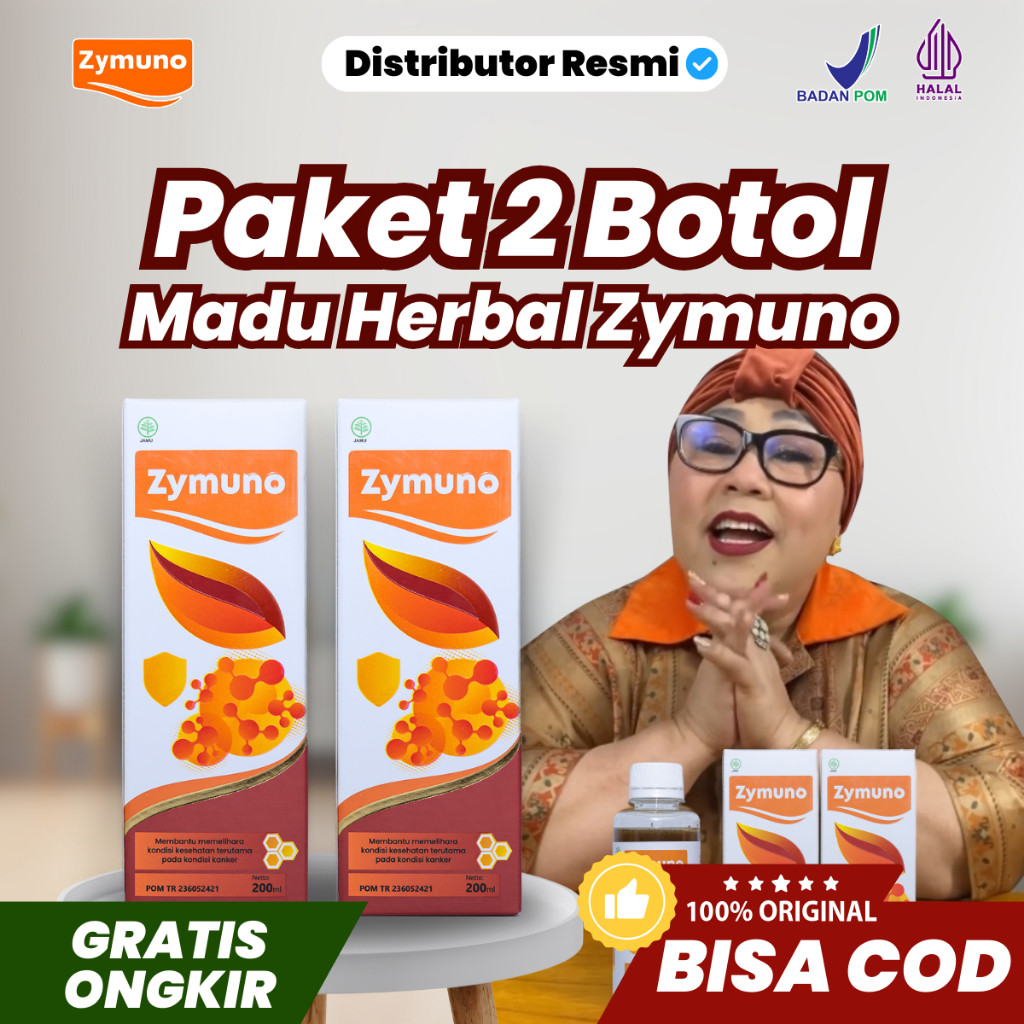 

Zymuno 2 Botol Original Madu Herbal Alami Imunoterapi Atasi Benjolan Tumor Cegah Kanker Sembuhkan Nyeri Haid Lancarkan Haid Jaga Imun Daya Tahan Kesehatan Tubuh Halal BPOM Gratis Ongkir COD Imboost Zimuno