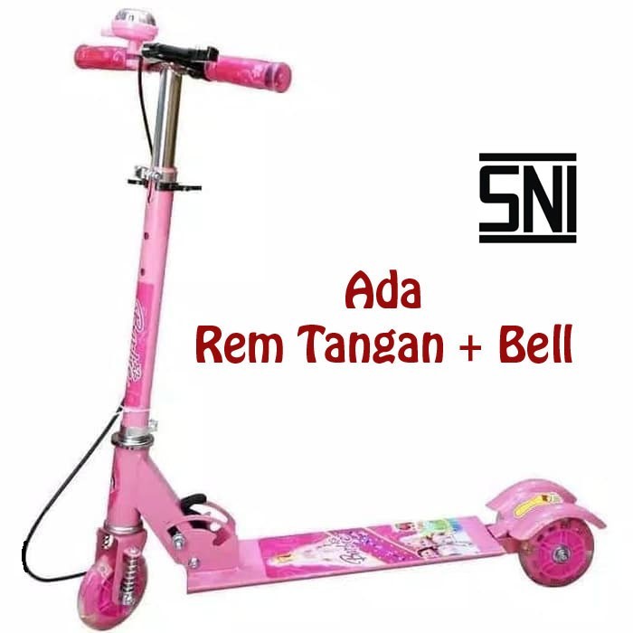 Terlaris - Skuter Otoped Anak Roda 3 / Scooter Injak Anak Roda Tiga - Biru