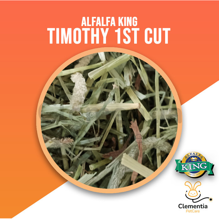 promo  -TIMOTHY HAY 1kg by ALFALFA KING - Rumput Hay Timothy Repack 1 kg - 1st Cut