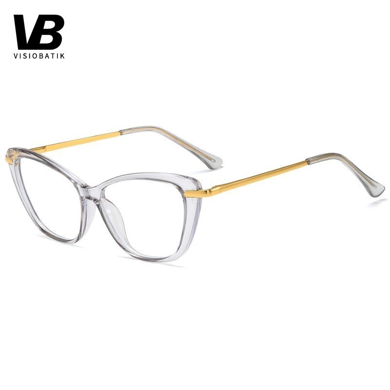 VisioBatik Photocromic Kacamata wanita minus 2 in 1 Bluecromic Anti Radiasi Blueray Round