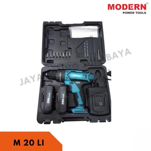 MODERN Mesin Bor Cordless Drill M 20 LI / Bor Baterai Tangan Beton