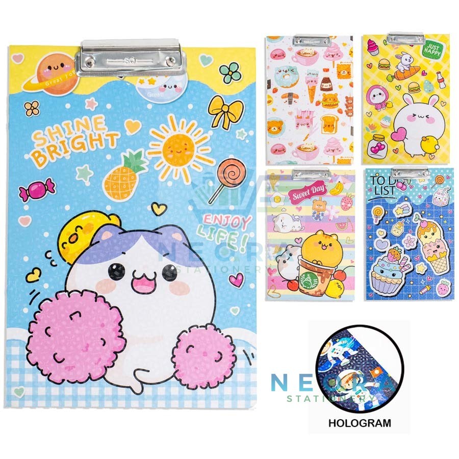 

SQUEEZY CLIPBOARD HOLOGRAM FANCY/ PAPAN UJIAN SQ-CLPHL