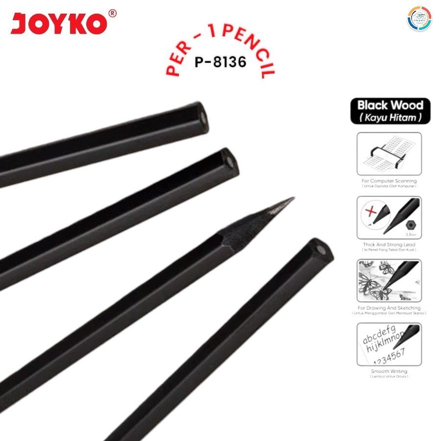 

Joyko Pensil 2B P-8136 [Per Pcs]