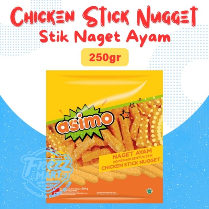

NEW ITEM ASIMO CHICKEN STICK NUGGET 250G