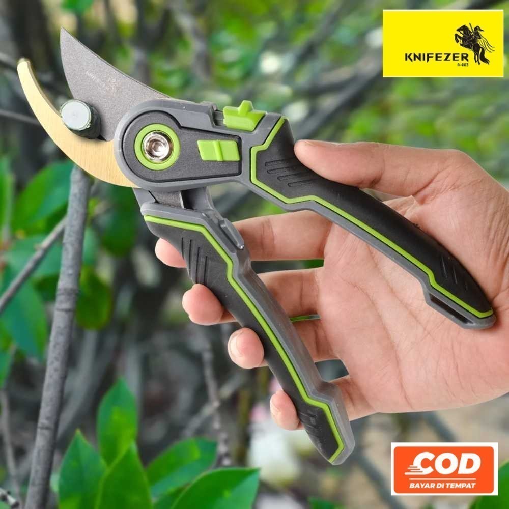 KNIFEZER ORIGINAL Gunting Taman Ranting Pruning Shear Scissors 20mm Anti Karat - Tipe 1025