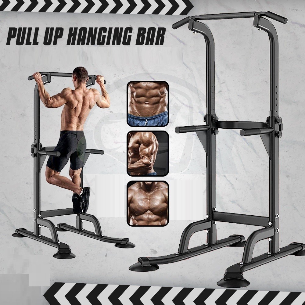 Power Tower Pull Up Bar Alat Olahraga Di Rumah Stasiun Dip Bar Pull Up Multi-Function Power Tower