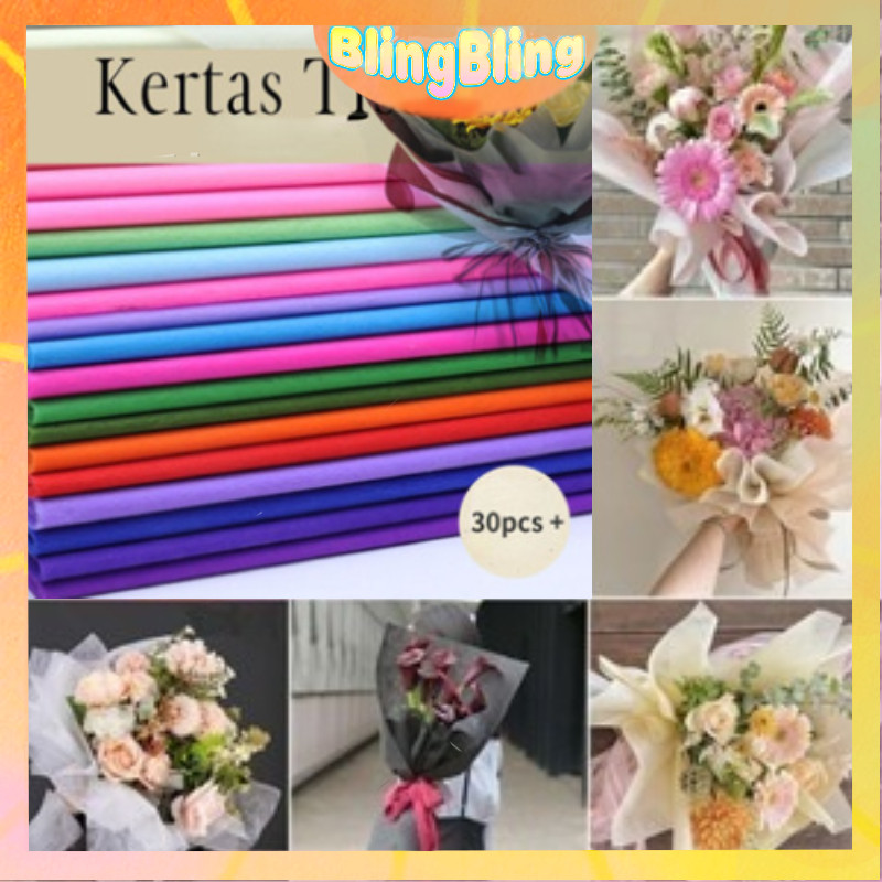 

(Ready)30 Lembar Kertas Tisu Kertas Bunga Cotton Paper Tissue Tisu Flower Paper / Flower Wrapping Buket Bunga Kertas Tissue