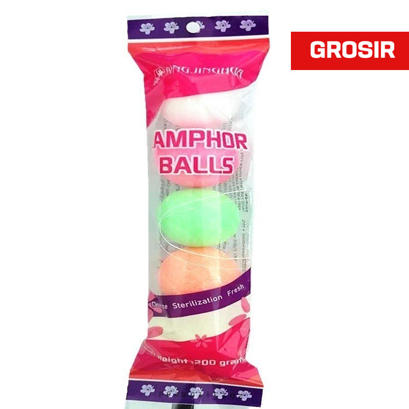 GROSIR - Kamper Toilet Ball Pewangi Toilet Kapur Barus Besar isi 5 Pcs