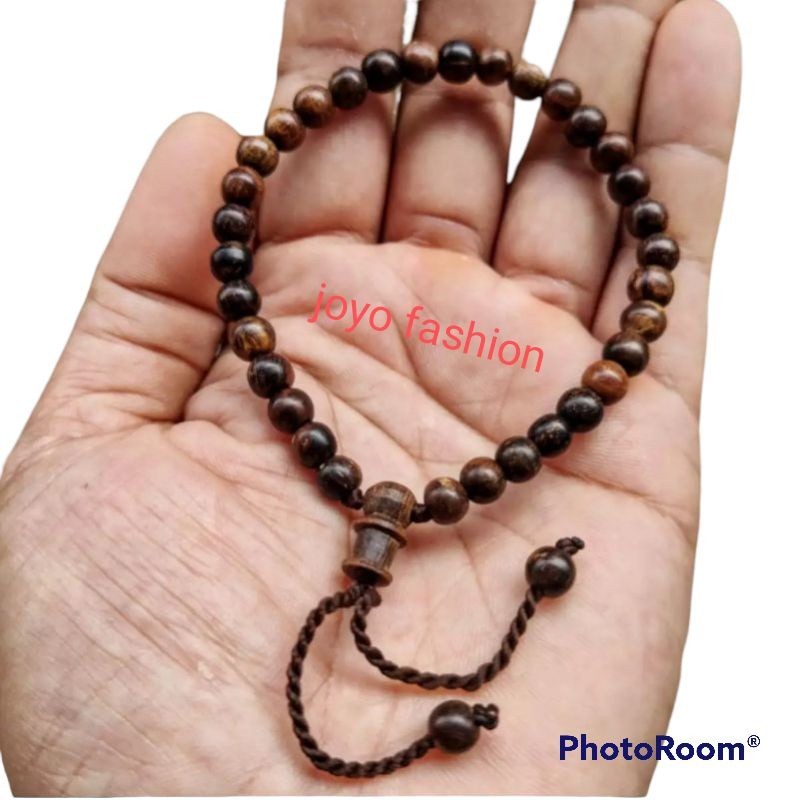 GELANG TASBIH FOSIL GALIH AKAR GAHARU ASLI KALIMANTAN SUPER WANGI
