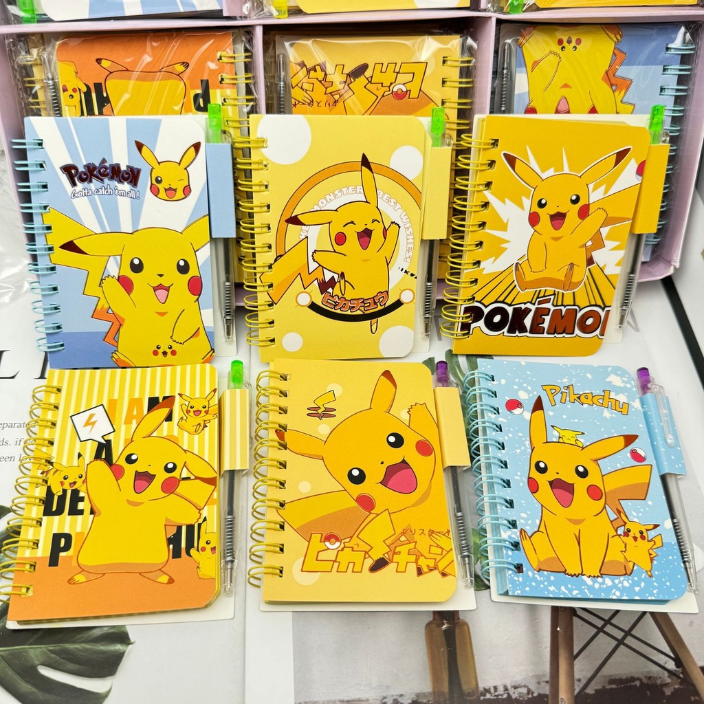 

Pokemon Pikachu Notebook Cute Cartoon School Supplies Portable Diary Fashion Office Supplies Coil Book Children Holiday Gift