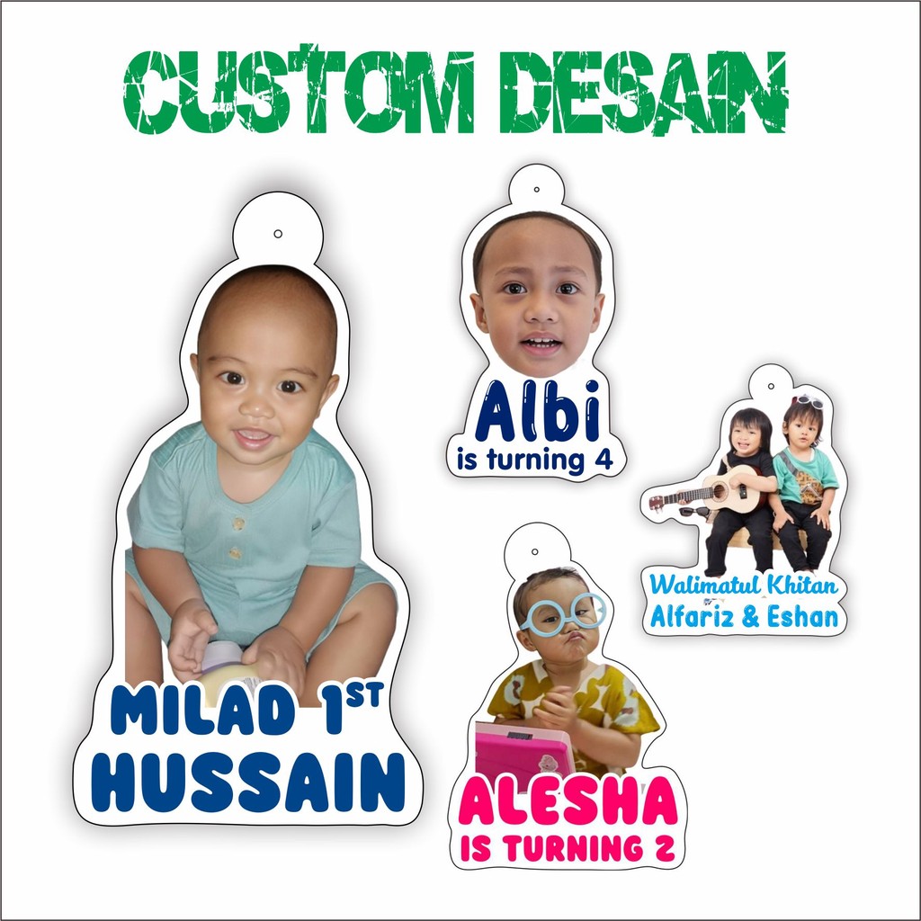 

Hang Tag Ultah Eksklusif Custom Nama Anak Isi 20 pcs