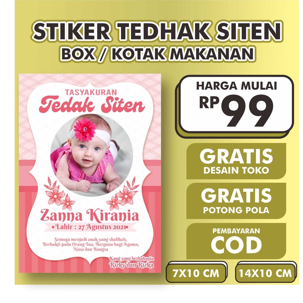 

Stiker Tedak Siten Ukuran Besar Murah