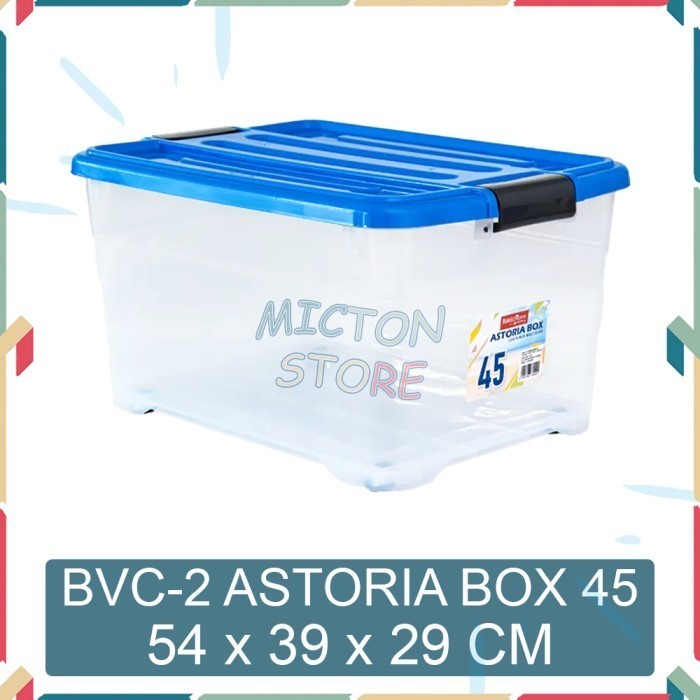

TOPTON Lion Star Basic Home BVC-2 Astoria Box 45 Box Kontainer Roda 4 LionStar Plastik Berkualitas Murah Tahan Lama Anti Pecah Kontainer Toples PP5 Food Grade Dapur Rumah Wadah Tempat Penyimpanan Kotak Botol Keranjang Peralatan Makan Alat Masak Sealware