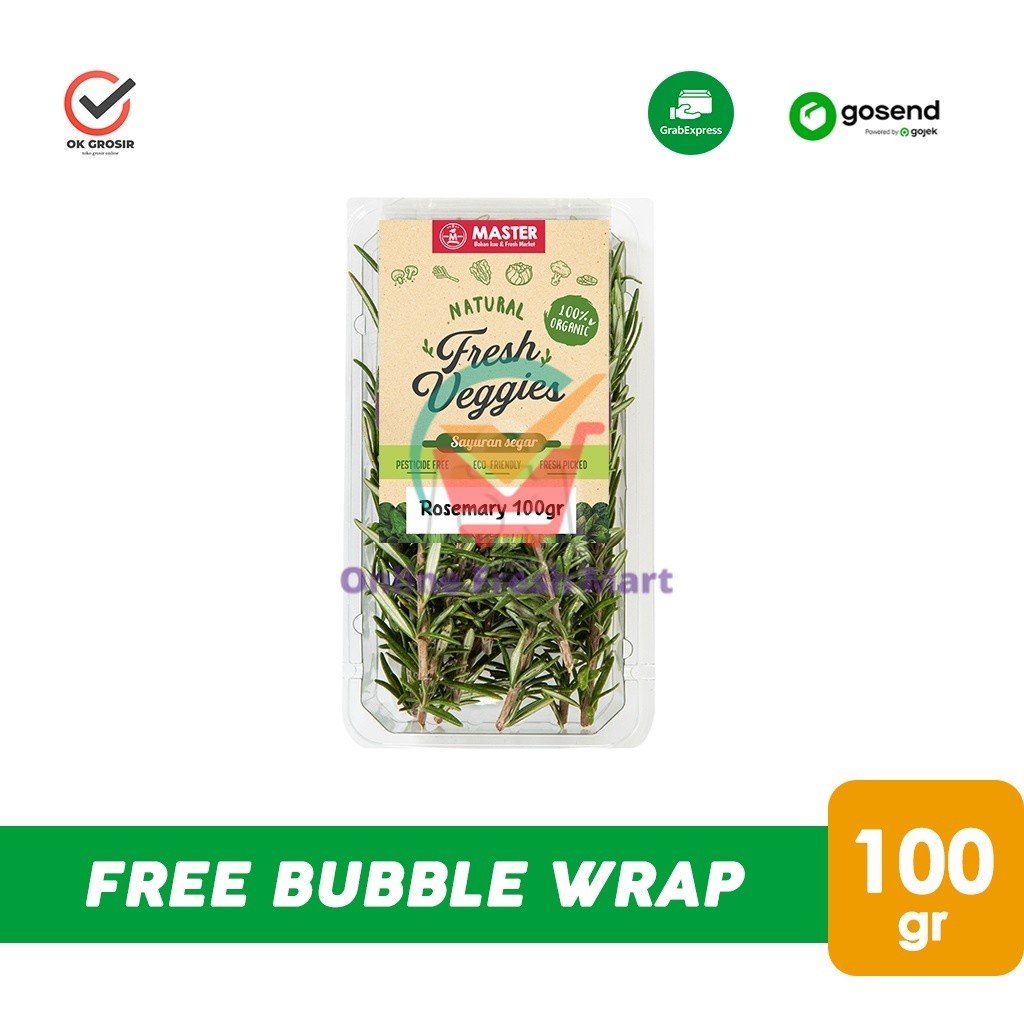 

Fresh Rosemary / Daun Rosemari 100gr (KHUSUS INSTANT) - Online Fresh Mart Denpasar