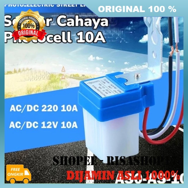 Photocell Sensor Cahaya Saklar Sensor Cahaya Lampu Otomatis Photo Cell Sensor Cahaya 220V Sensor Oto
