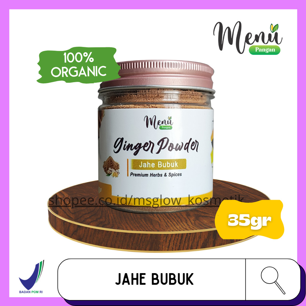 

Jahe Bubuk Organik - Remah Jahe Emprit Tanpa Campuran - Ginger Powder Bahan Masakan 35gr