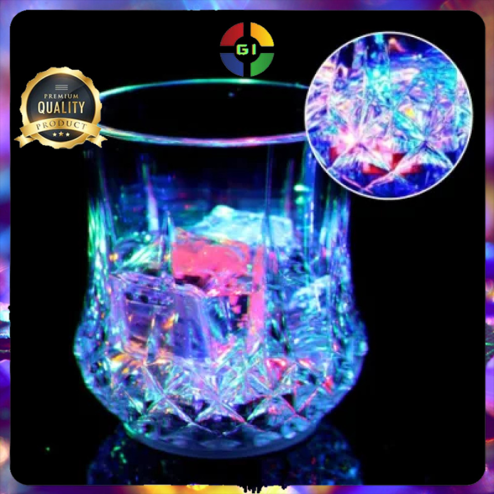 (GI) Gelas Whisky Unik Wine Cristal Old Rock 200ml