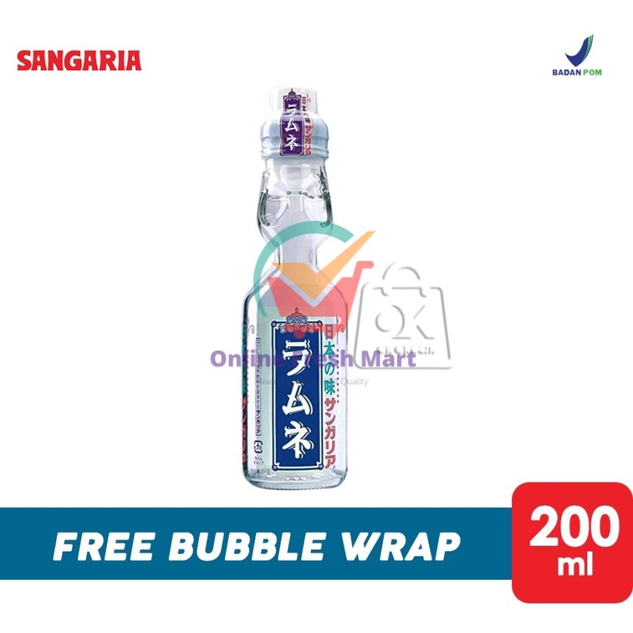 

Sangaria Ramune Original / Japanese Carbonated Drink (Botol Kaca 200ml) - Online Fresh Mart Denpasar