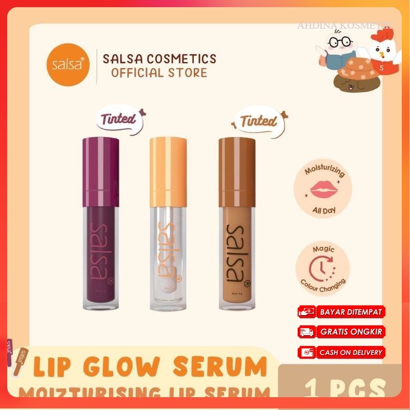 [AHDINA KOSMETIK]Salsa Lip Glow Serum 3Gr/ Salsa Lippie Serum