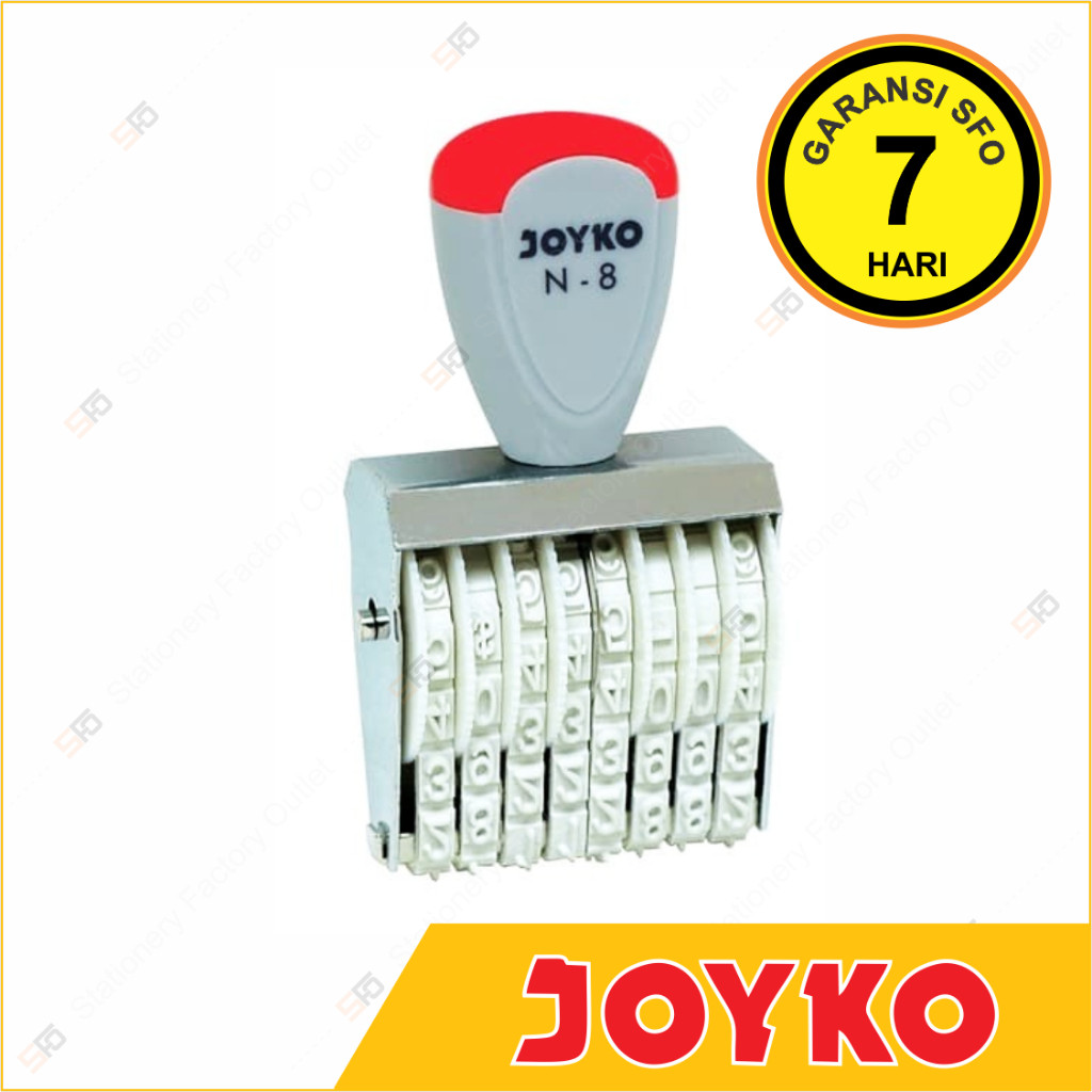 

Stempel Angka Joyko 8 Nomor N-8 - Number Stamp Digit - SFO