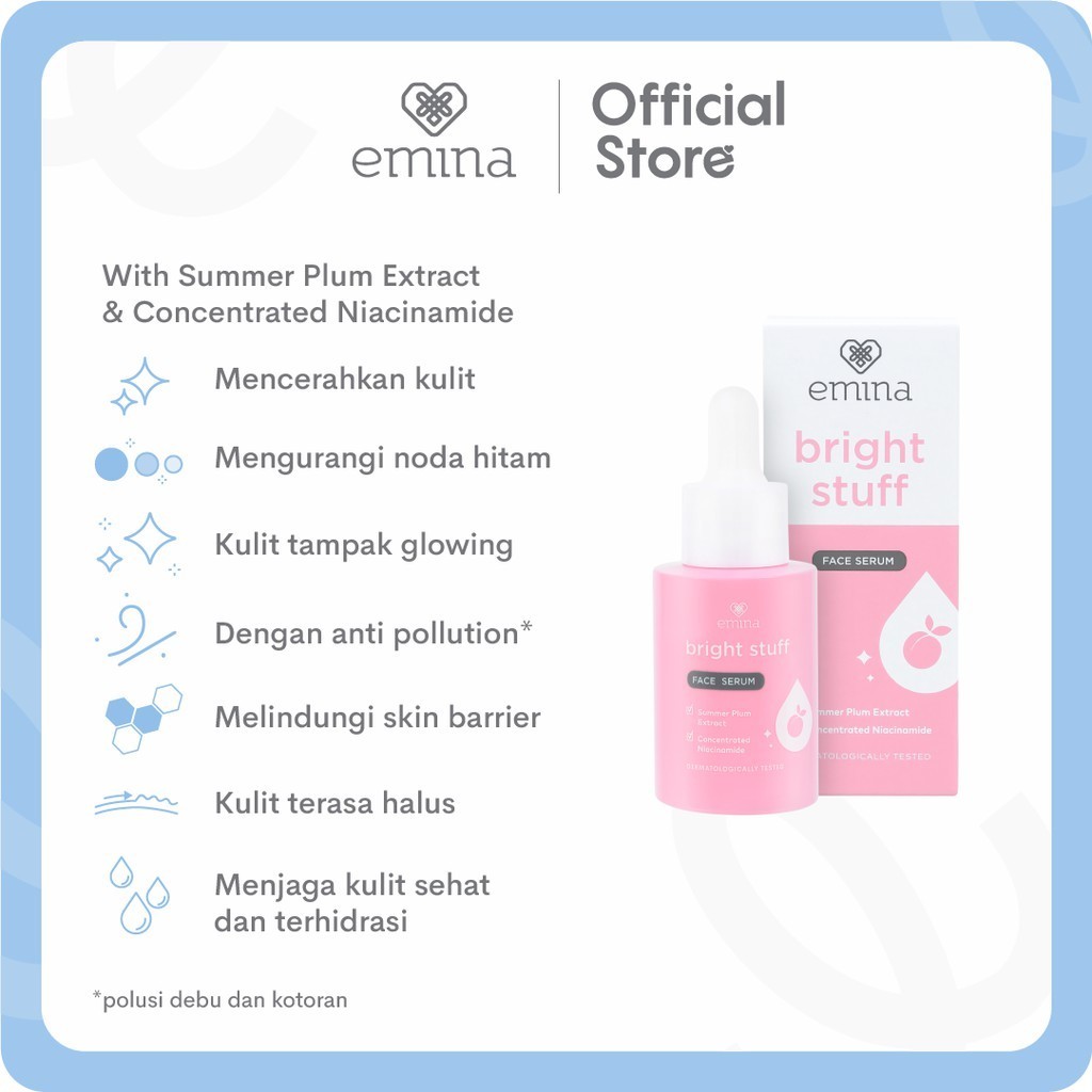 ORI Emina Bright Stuff Face Serum 30 ML I FACE SERUM 30 ML