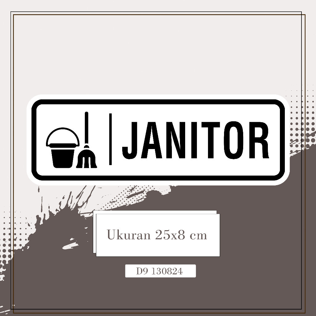 

Stiker Janitor / Stiker Penunjuk Ruang Janitor multi Sticker