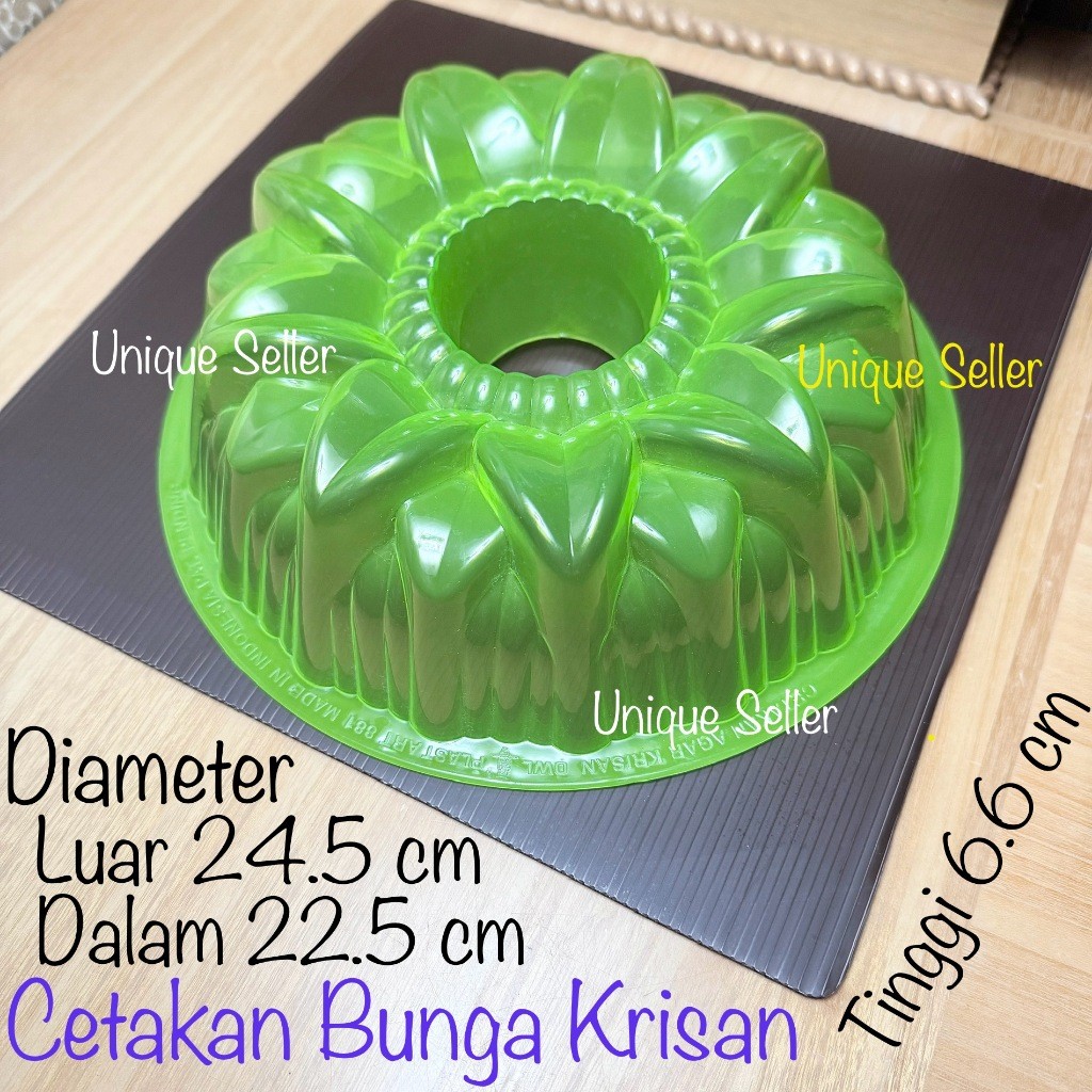 12 pcs Cetakan Agar Jelly Puding Krisan 24.5 cm OWL PLAST / Cetakan Loyang Agar Ager Agar2 Puding Ku