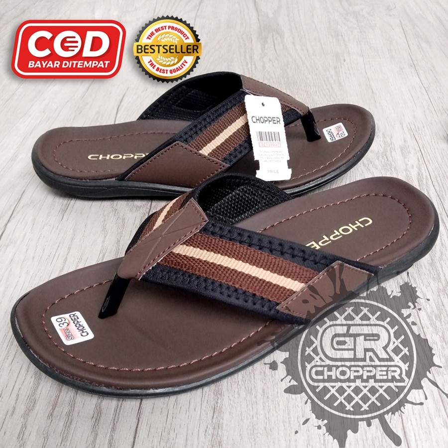 Sandal Jepit Distro Pria Keren Terbaru Import Original Sendal Cowok Keren CHOPPER
