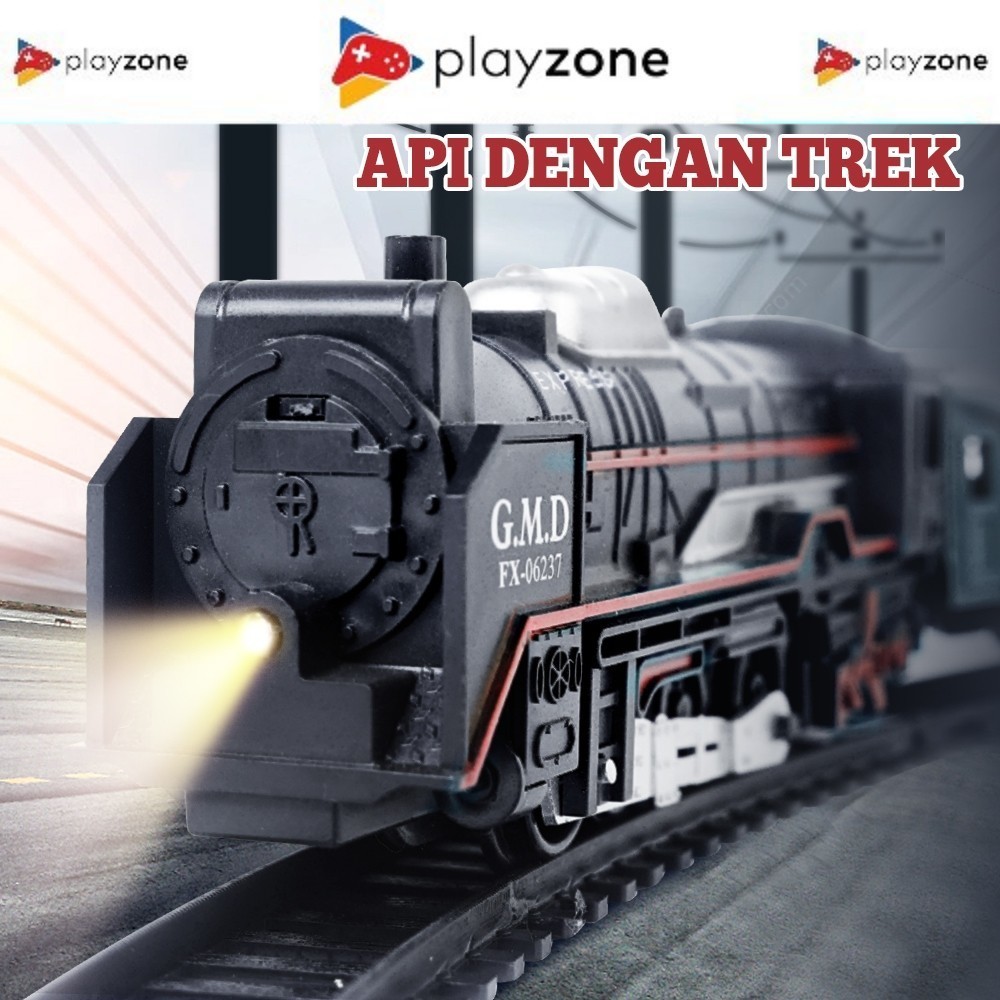 Mainan Anak Kereta Api Rail King Kereta Api Rel Panjang Kereta Api Mainan Kereta Api