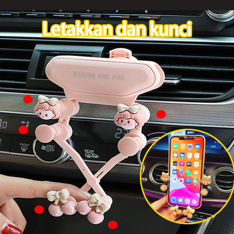 [Populer] Dako Toko/Dudukan Hp Mobil Universal/Dudukan Hp Anti Goyang/Dudukan Hp Kartun/Dudukan Hp