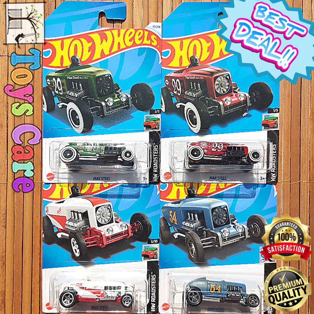 Hot Wheels Max Steel Hotrod Roadster Drag Race Hotwheels Murah Original Mattel