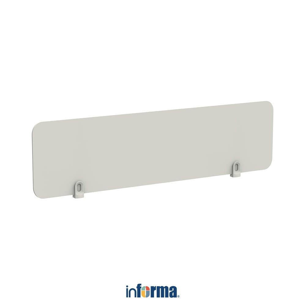 Informa Sieben Partisi Meja Melamine - Putih Pembatas Meja Kantor Pemisah Meja Kerja Desk Divider Ta
