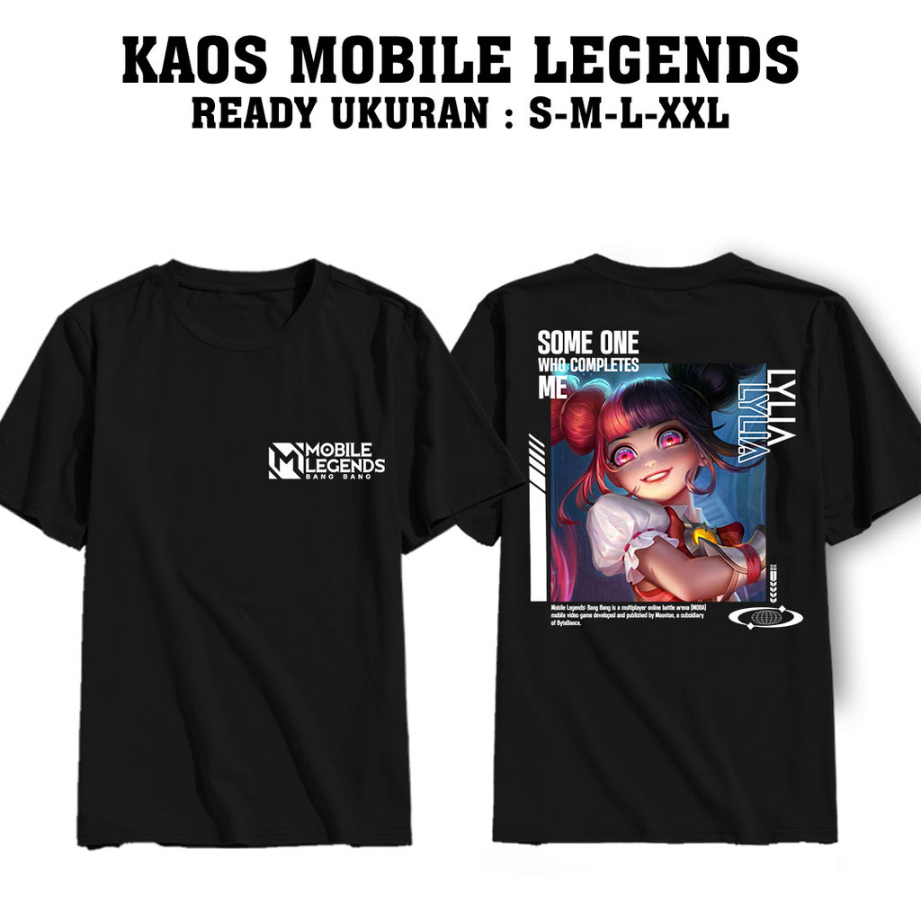 Housemith - KAOS HERO MOBILE LEGENDS [ LYLIA ] MOBILE LEGENDS PREMIUM QUALITY BAJU GAMING ML - Kaos 