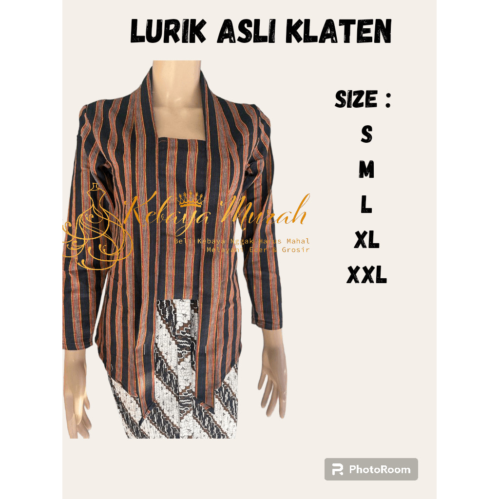 Kebaya Lurik KEBAYA LURIK ASLI KLATEN