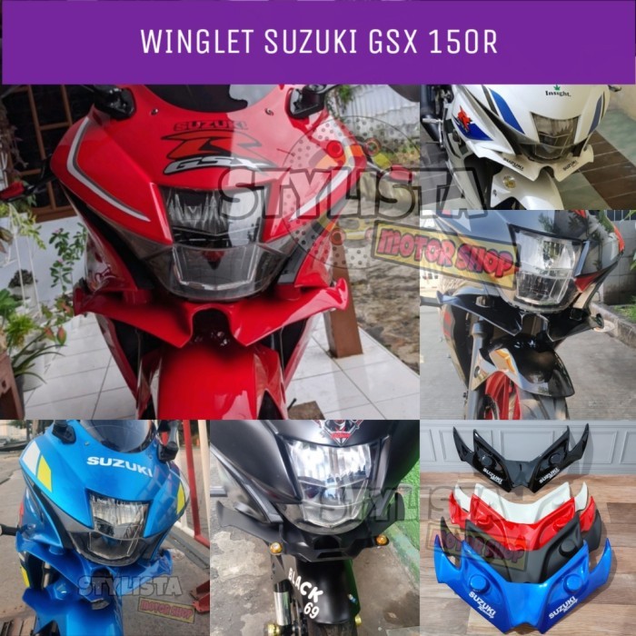 Winglet Suzuki GSX R150 150 R Aksesoris Variasi Motor A69 - Merah