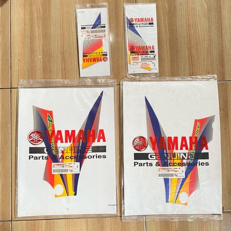 Striping Sayap DALAM Yamaha jupiter Z 2004 Silver biru original YGP