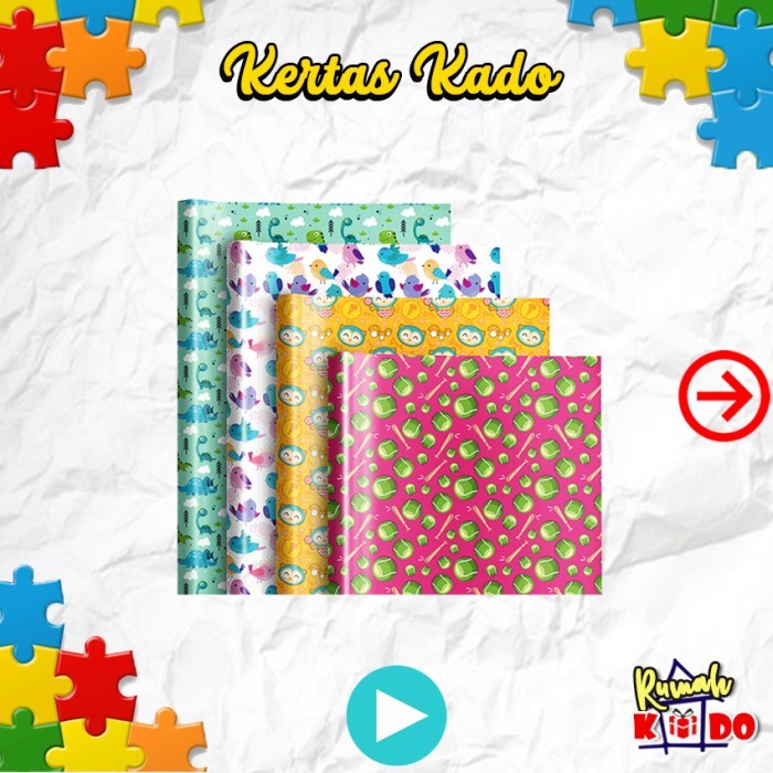 

[FREE PRINT KERTAS UCAPAN] ULANG TAHUN/LAHIRAN/NATAL DLL Kertas Kado - Dibungkusin