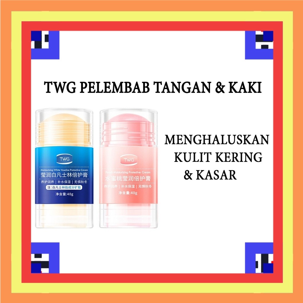HIH Vaseline Stick Peach Ultra Moisturizing Pelembab Tumit Kaki Double Care Kaki Pecah Pecah & Kerin