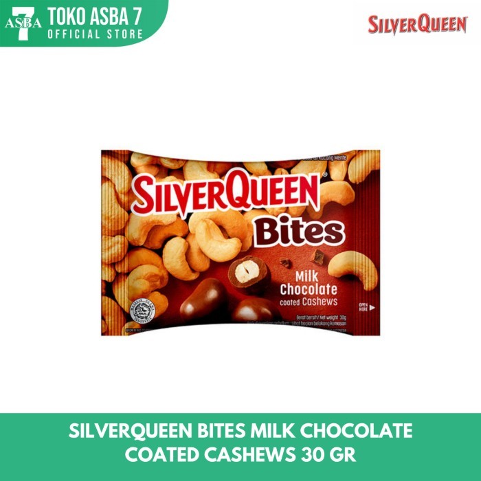 

SILVERQUEEN BITES MILK CHOCOLATE COATED CASHEWS 30G