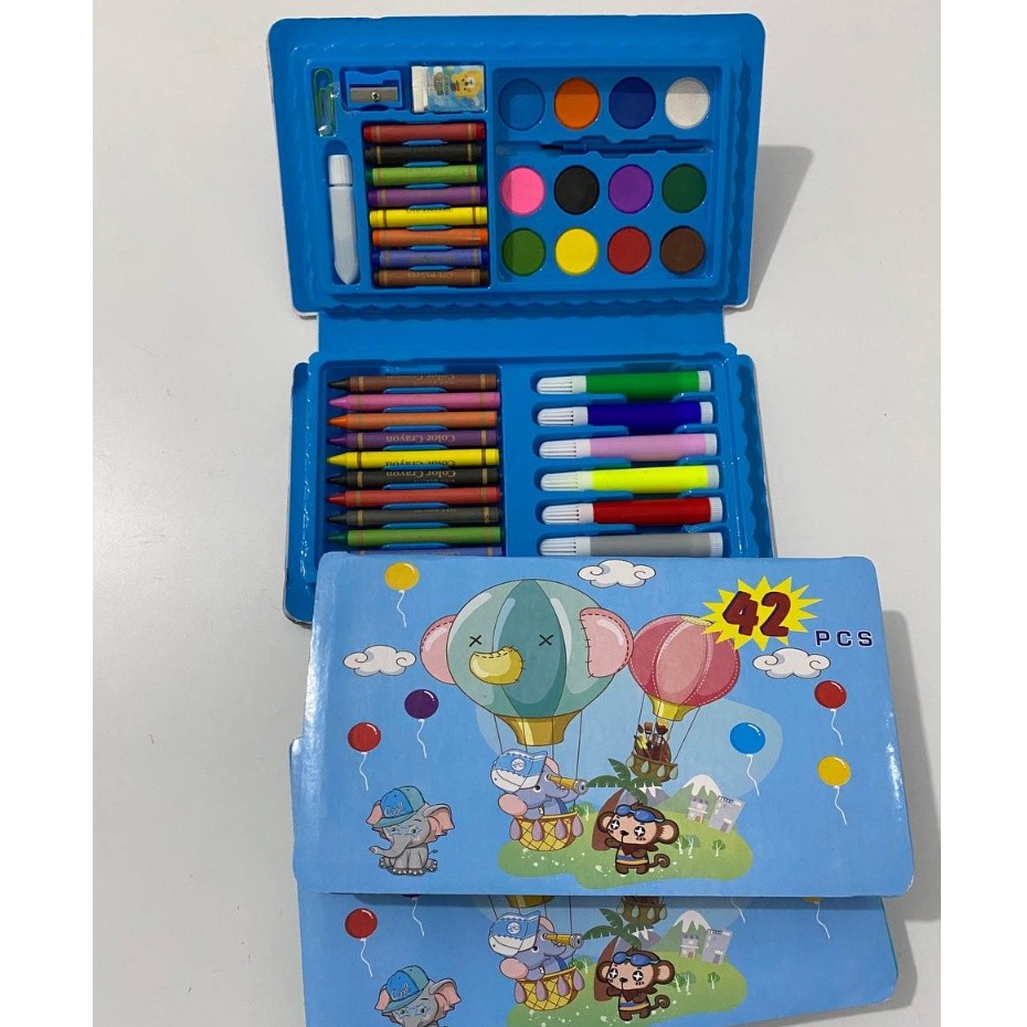 

Pensil Cat 42 Pcs / Crayon Warna set / Crayon anak / Pensil Warna