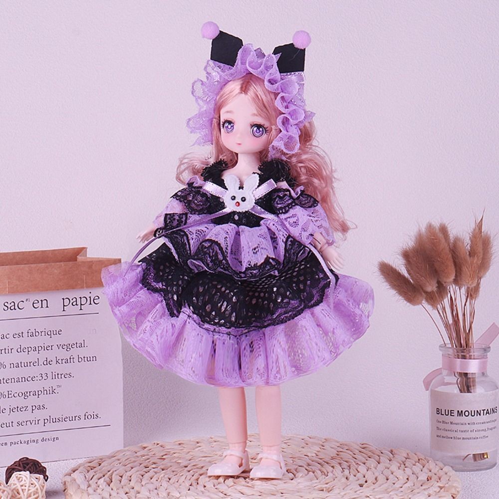 Removable Joint Doll 30cm Bjd Doll Toy Attractive Eyes Multiple Movable Ball-jointed Anime Figure Do