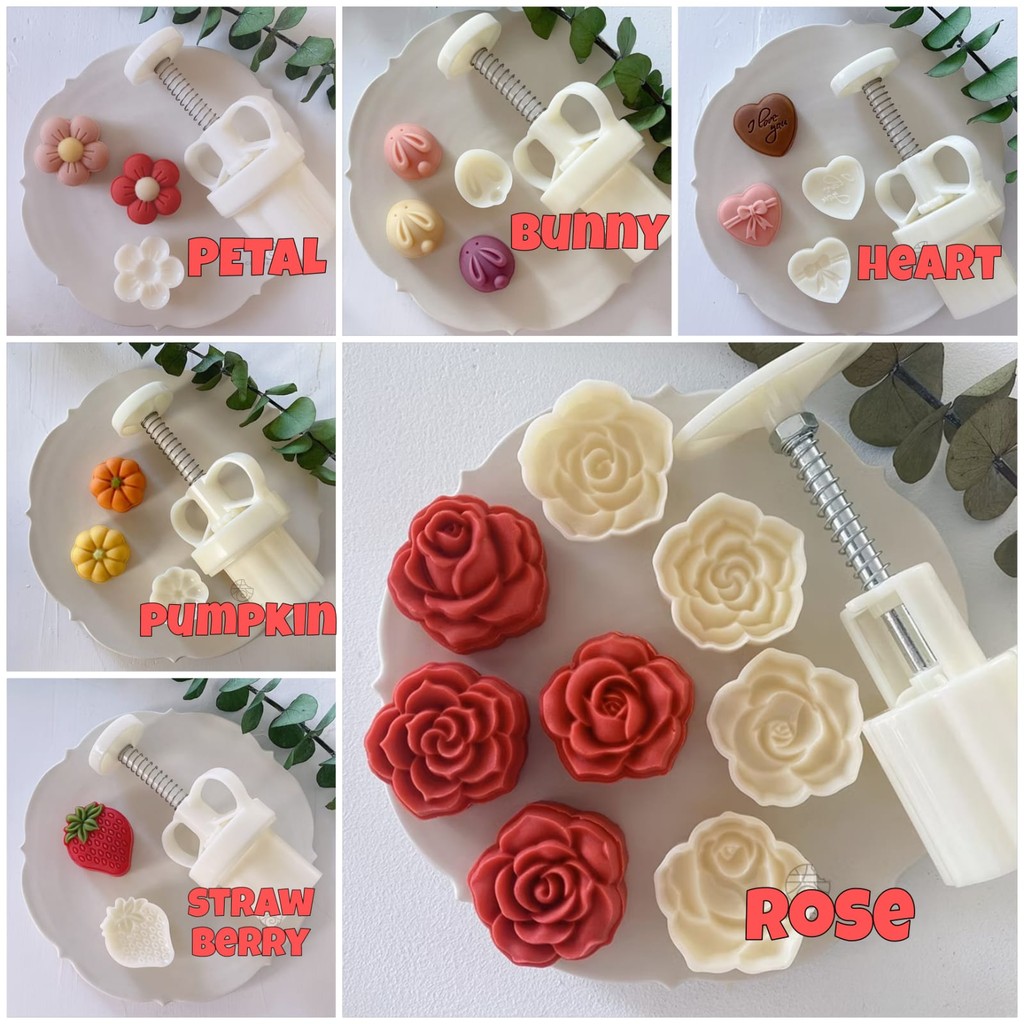 Cetakan Mooncake Plastik / Cetakan Kue Nastar Cookies