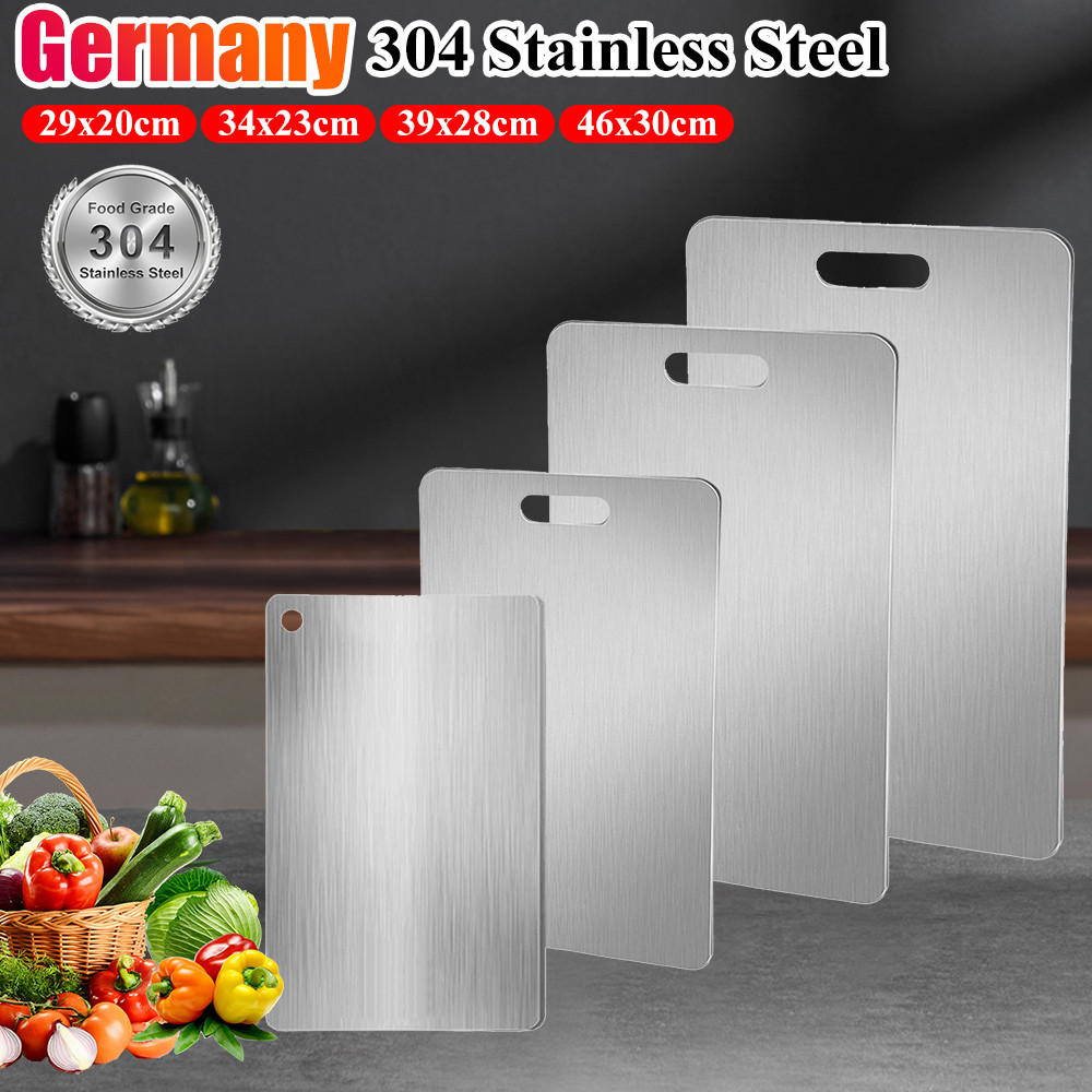 

Titanium Cutting Boards for Kitchen, Stainless Steel Cutting Board, 304 Stainless Steel Double-Sided Food Grade Cutting Board