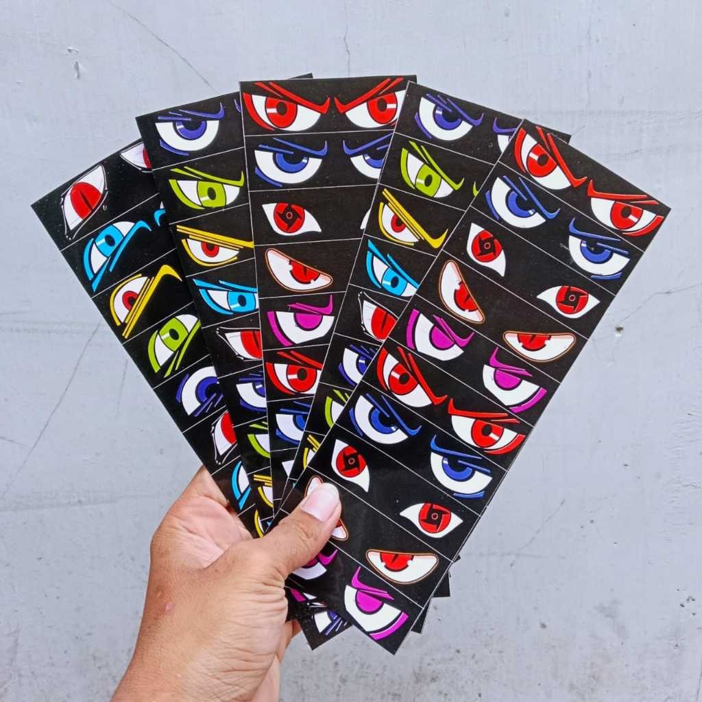 

1 LEMBAR ISI 10 PCS STIKER MATA TRUCK / STIKER MATA VIRAL BUS / STIKER MATA VIRAL