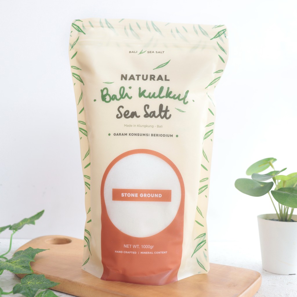 

1KG NATURAL BALI SEA SALT STONE GROUND GARAM HALUS - BALI KULKUL
