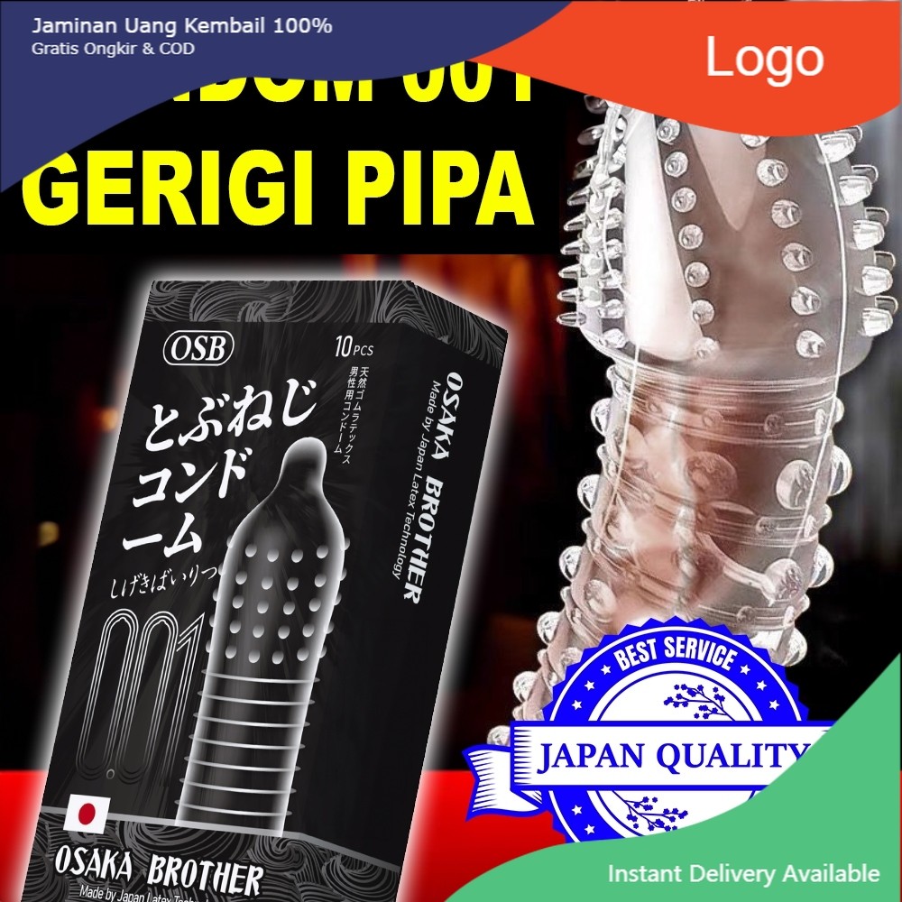 

Produk Terbaru Ahir Bulan OSB Japan Condom 001 - Kondom Pipa Bergrigi Bersisik Sachet - Jual Eceran dan BOX