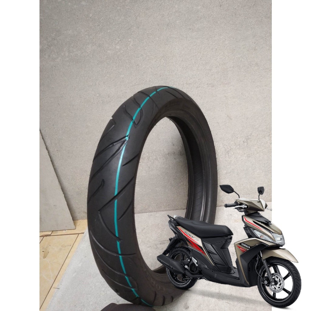 BAN MIO Z DEPAN UKURAN 90/80 RING 14 NON TUBLES MERK CORSA TERJAMIN