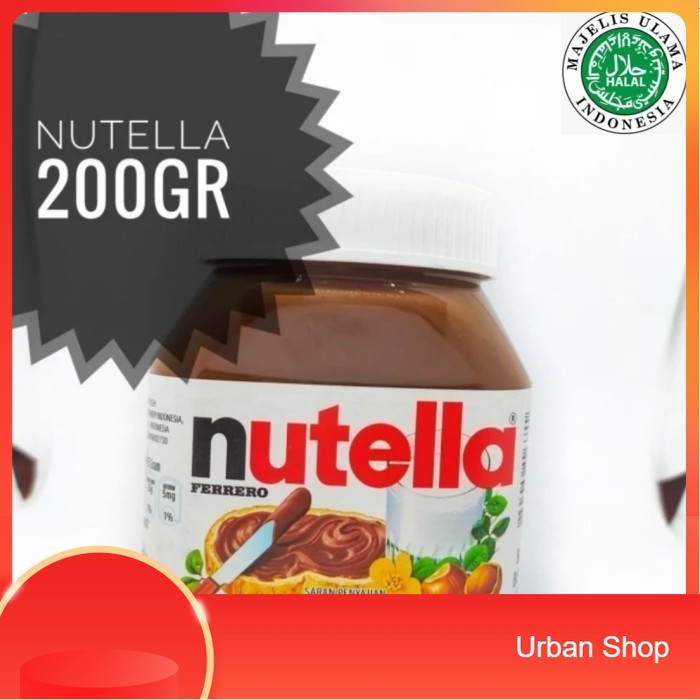 

Nutella Selai Coklat dan kacang hazelnut 200g .