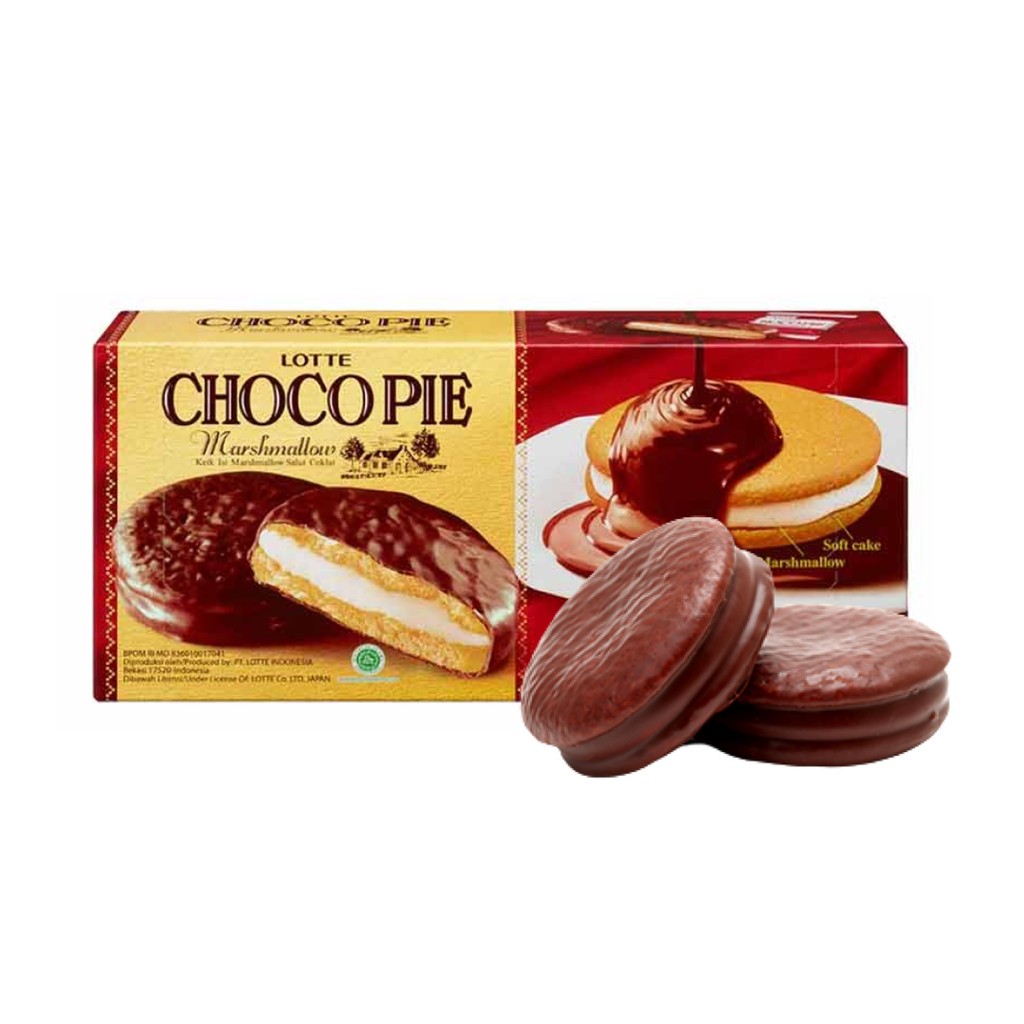 

LOTTE Choco Pie Marshmallow chocopie LOTTE [28 gr x 12 pcs] 1 box