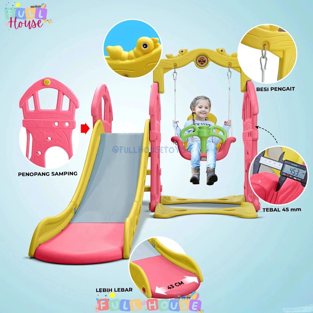 AYUNAN PEROSOTAN 3 IN1 SELUNCURAN ANAK SLIDE 3IN1
